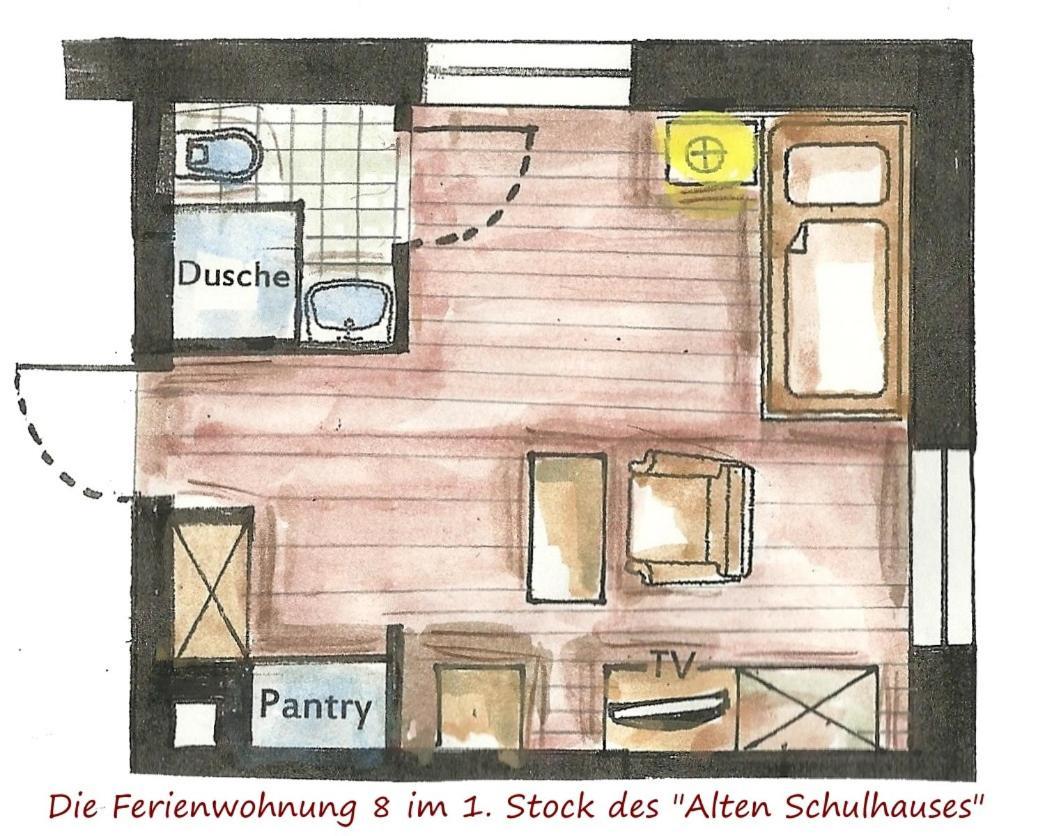 Altes Schulhaus Apartman Bad Schwartau Szoba fotó